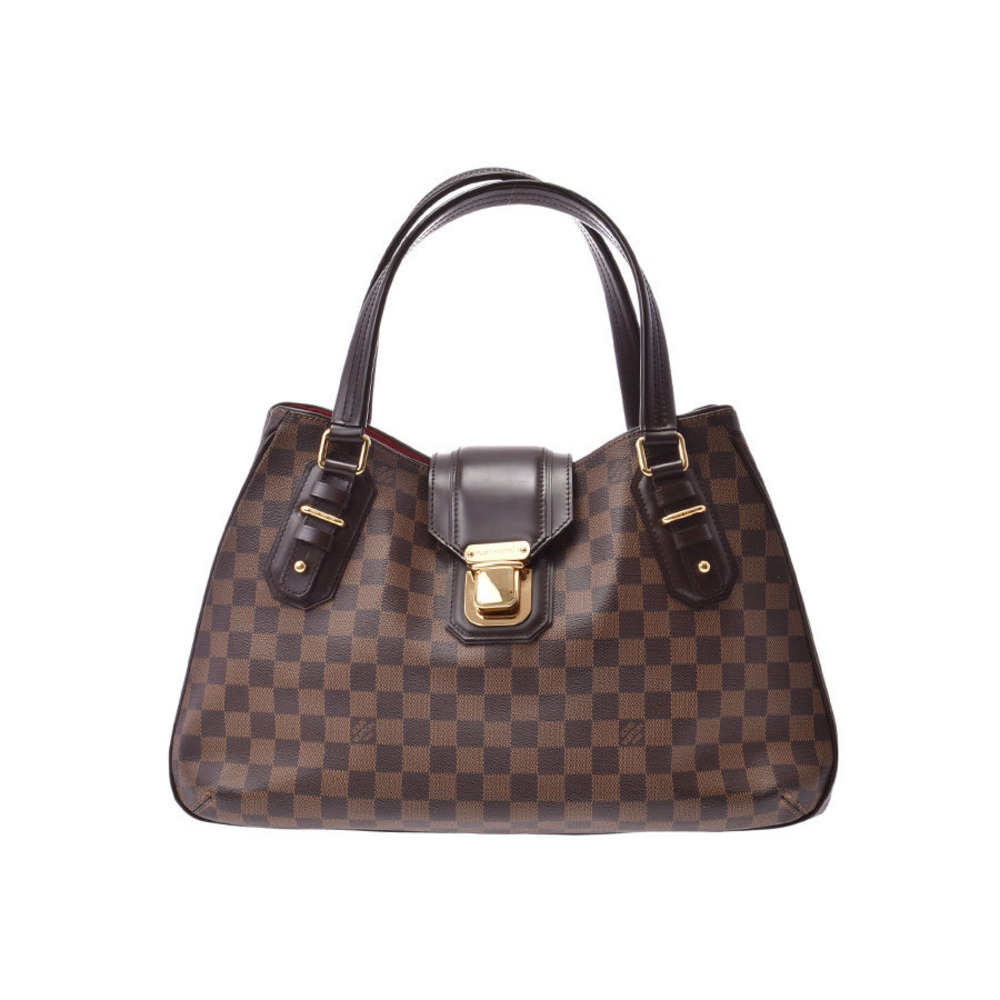 Louis Vuitton Grit Leather Bag Tote Damier Brown - Picture 2 of 11